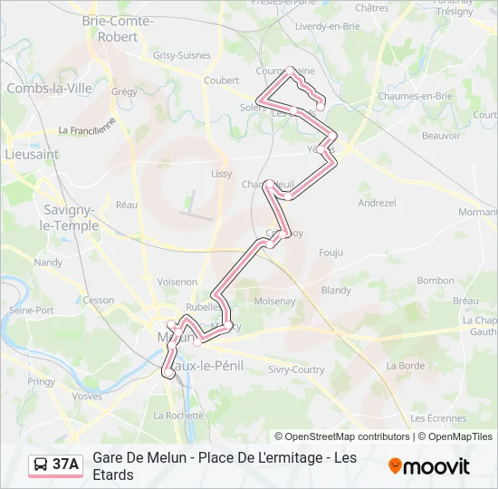 37A Bus Line Map