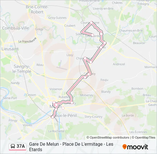 37A Bus Line Map