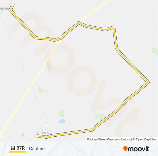 37R Bus Line Map