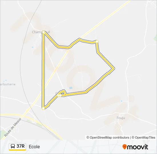 37R Bus Line Map