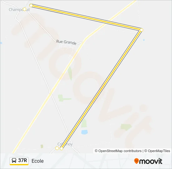 37R Bus Line Map
