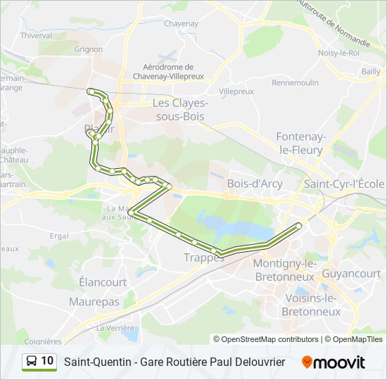 10 Route: Schedules, Stops & Maps - Saint-quentin - Gare Routière Paul 