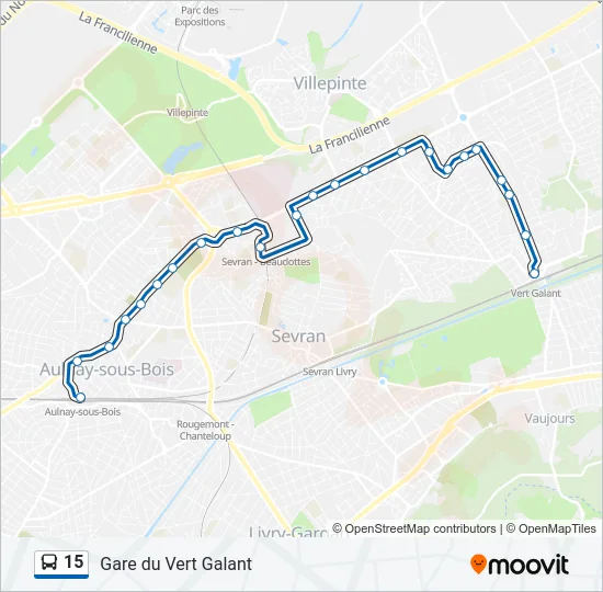 15 Bus Line Map