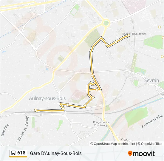 618 Bus Line Map