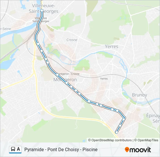 A Bus Line Map