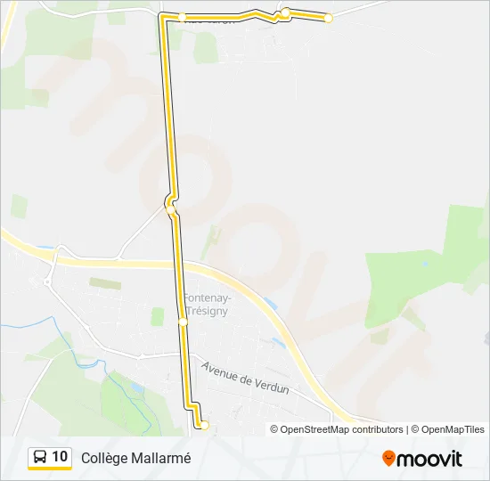 10 Bus Line Map