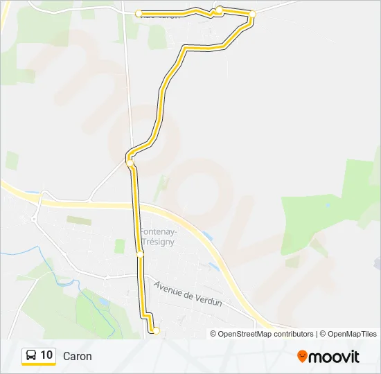 10 Bus Line Map