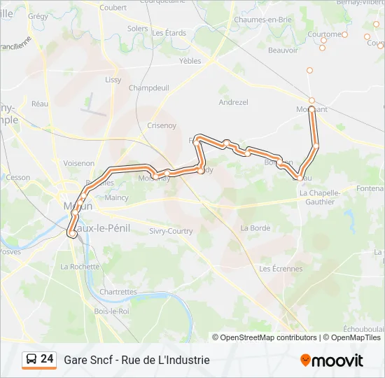 24 Bus Line Map