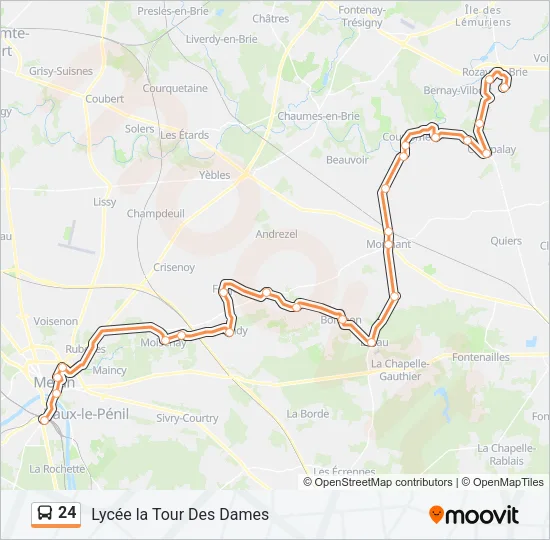 24 Bus Line Map