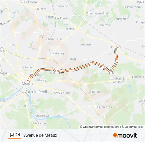24 Bus Line Map