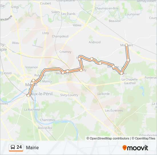24 Bus Line Map