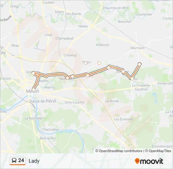 24 Bus Line Map