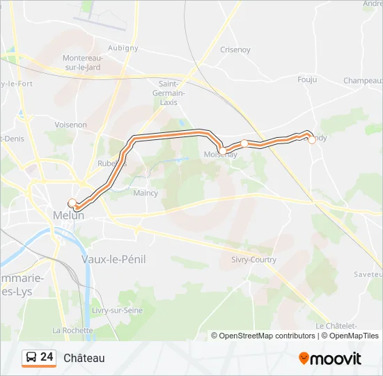 24 Bus Line Map