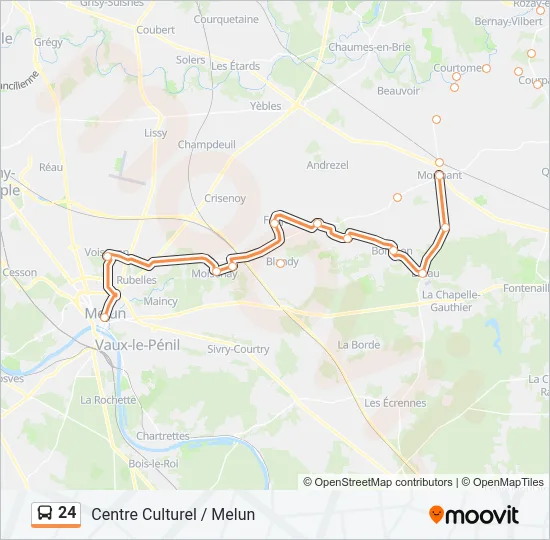 24 Bus Line Map