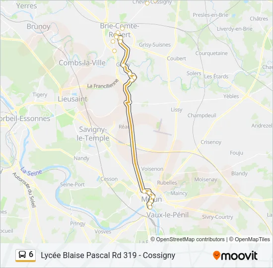 6 Bus Line Map