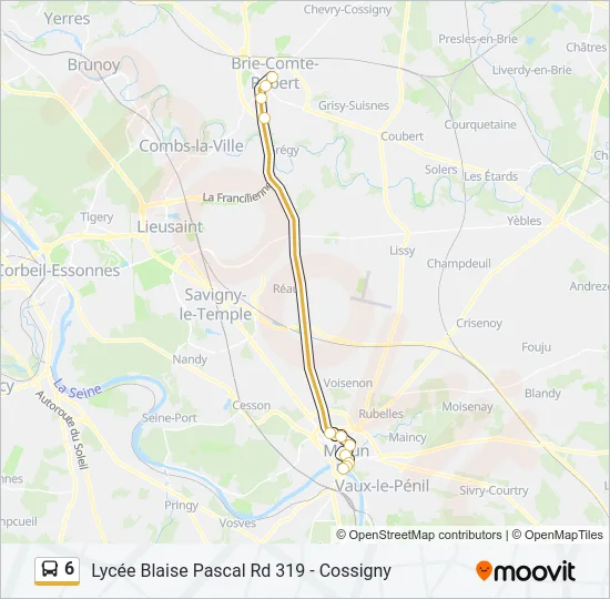 6 Bus Line Map