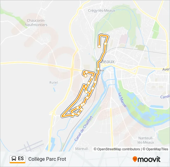 ES Bus Line Map