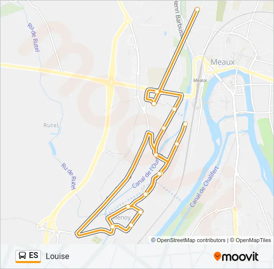 ES Bus Line Map