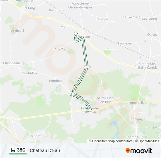 35C Bus Line Map