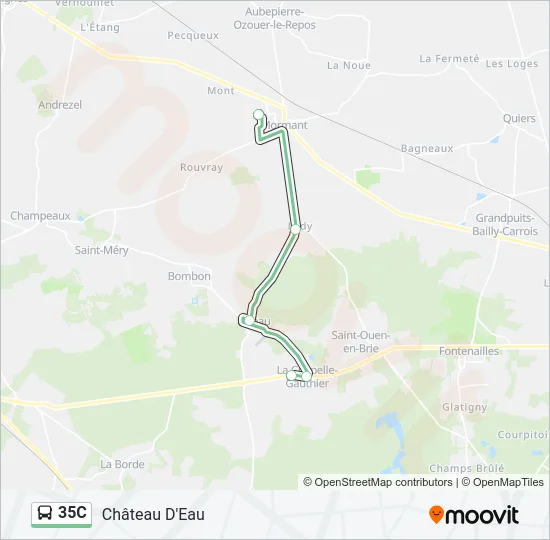 35C Bus Line Map