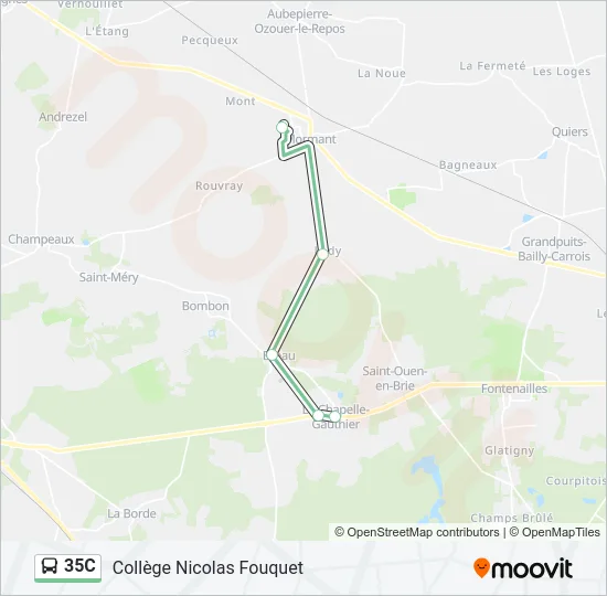 35C Bus Line Map