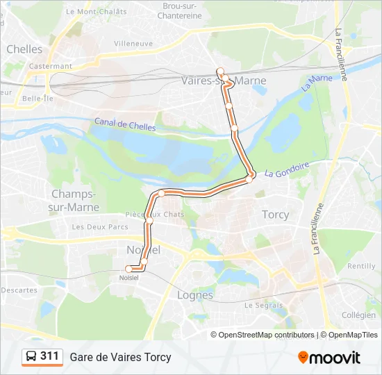 311 Bus Line Map