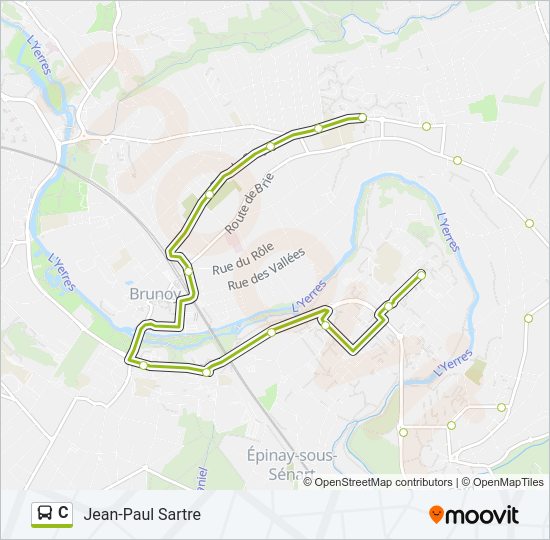 C Bus Line Map