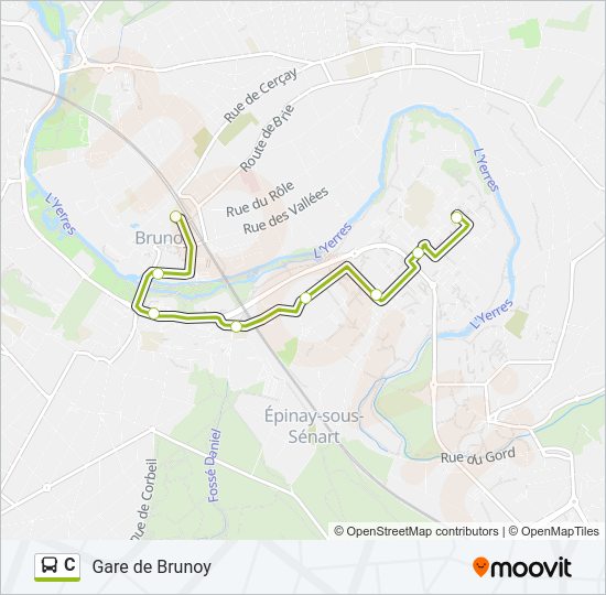 C Bus Line Map