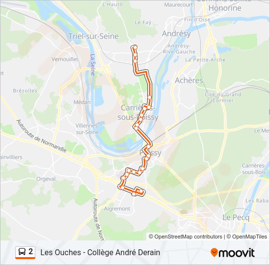 2 Bus Line Map