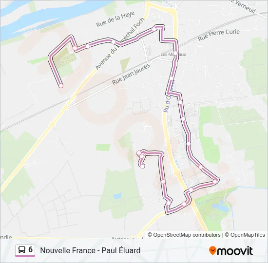 6 Bus Line Map