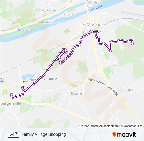 7 Bus Line Map
