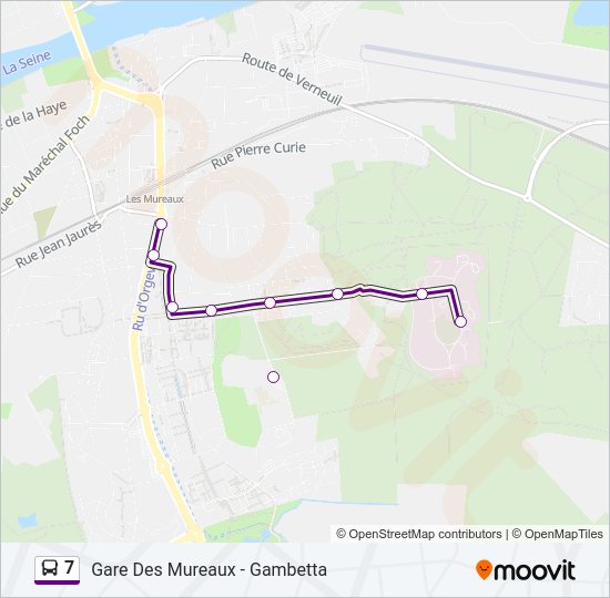 7 Bus Line Map