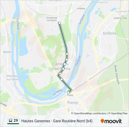 29 Bus Line Map