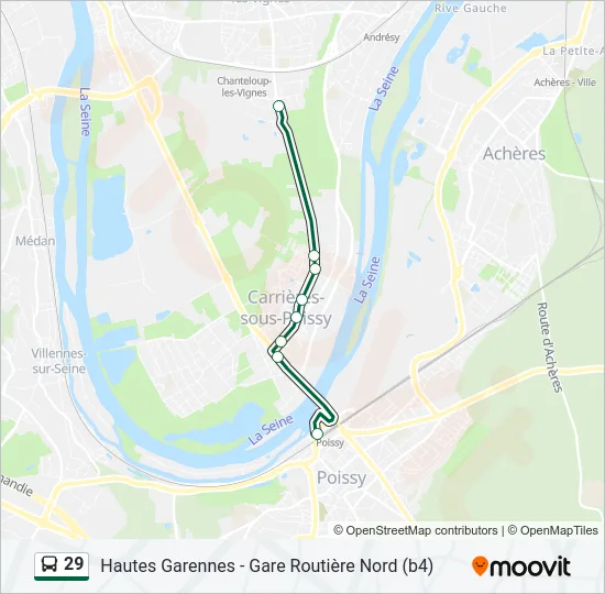 29 Bus Line Map