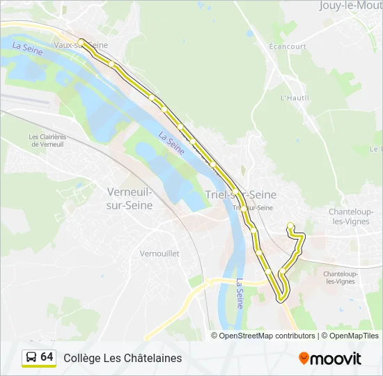 64 Bus Line Map