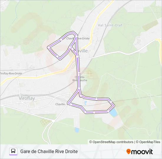 CHAVILBUS Bus Line Map
