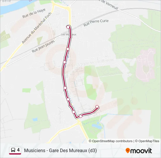 4 Bus Line Map