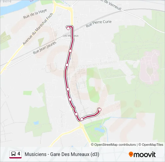 4 Bus Line Map