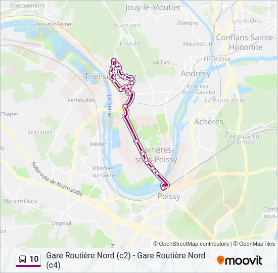 10 Bus Line Map