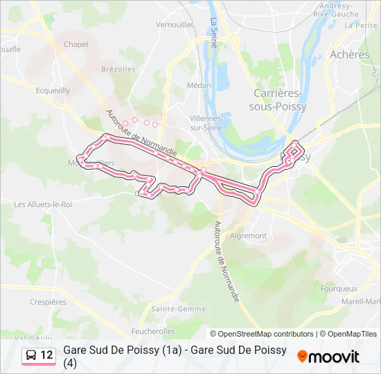 12 Bus Line Map
