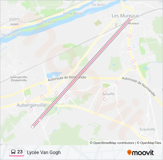 23 Bus Line Map