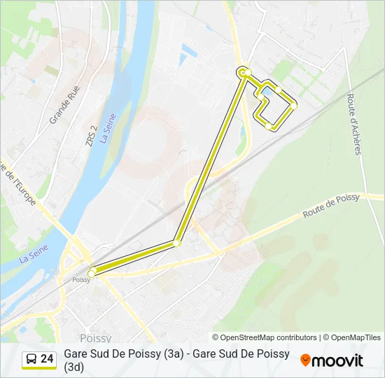 24 Bus Line Map