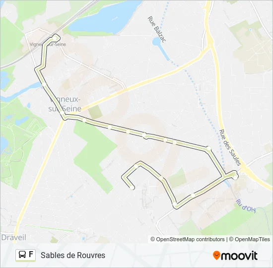 F Bus Line Map