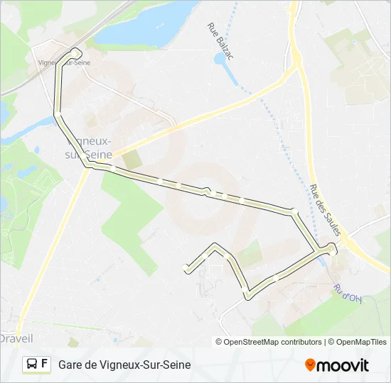 F Bus Line Map