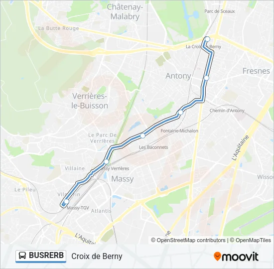BUSRERB Bus Line Map