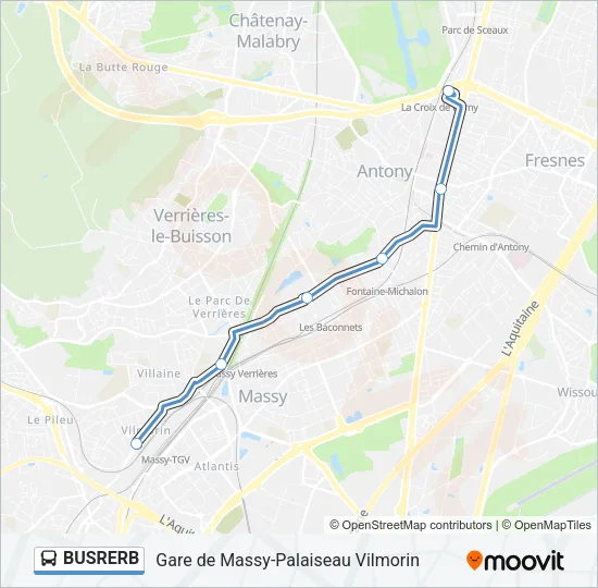 BUSRERB Bus Line Map