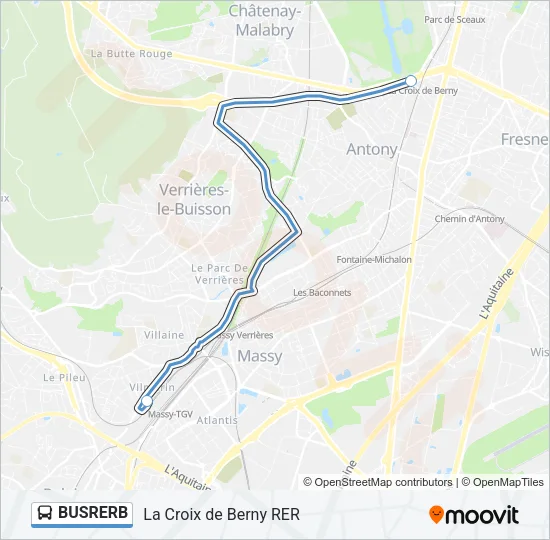 BUSRERB Bus Line Map