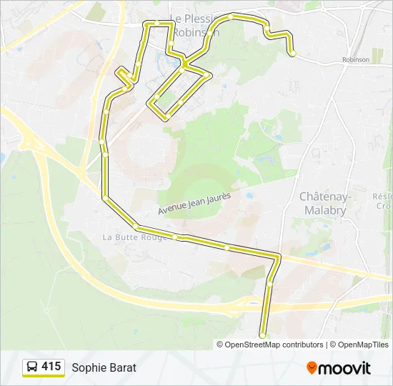 415 Bus Line Map