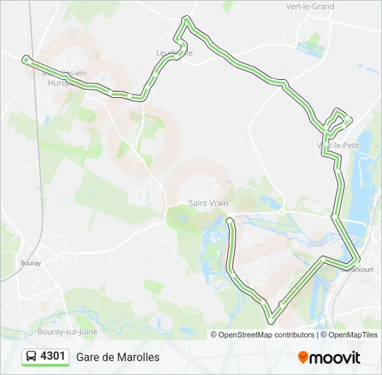 4301 Bus Line Map