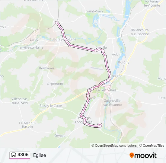 4306 Bus Line Map